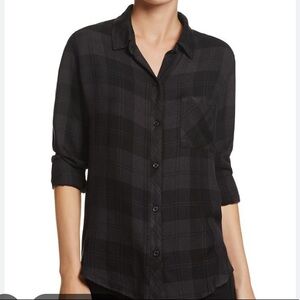 Rails Hunter Plaid Shirt - Black Coal